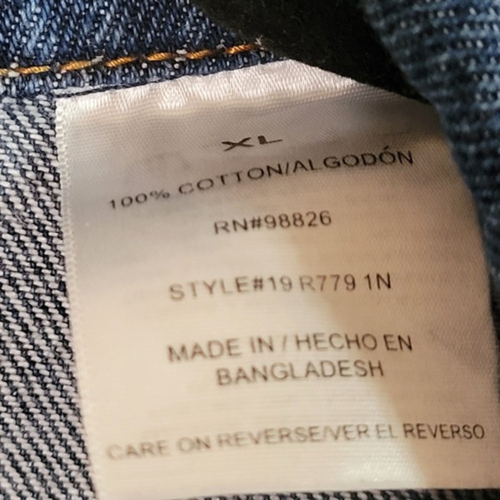 C.E. Schmidt Denim Work Jacket Button Front Utili… - image 5